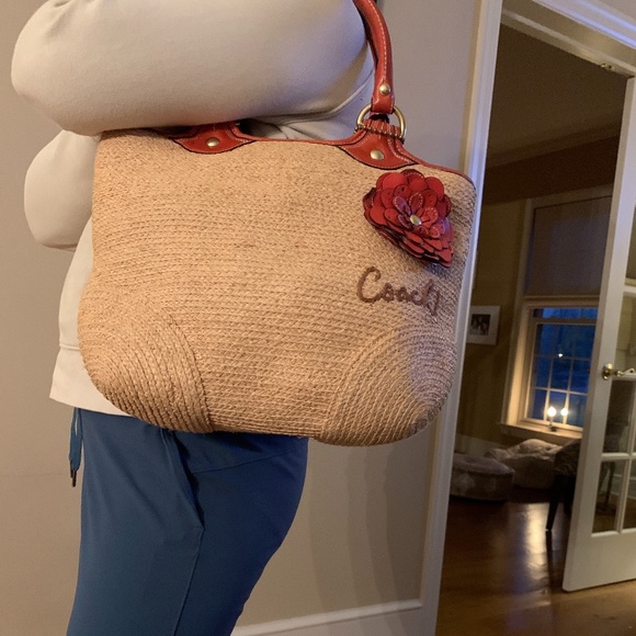 Coach orange Poppy purse - Picture 1 of 5